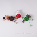 christmas cat toy animal shape rattan pet cat